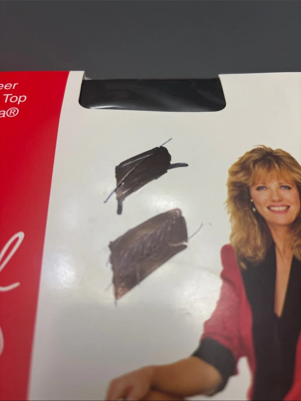 Cheryl Tiegs Daysheer PANTYHOSE Control Top F14 Black Size B small NEW Nylons